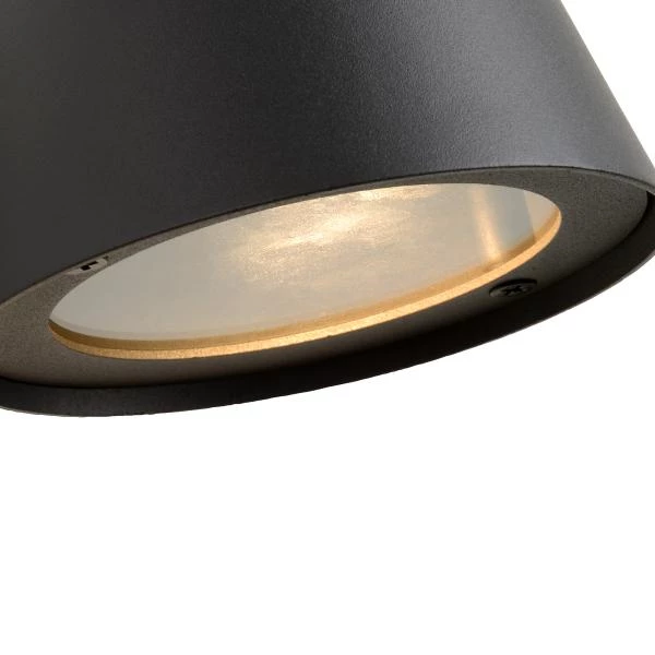Lucide DINGO-LED - Wall light Outdoor - LED Dim. - GU10 - 1x5W 3000K - IP44 - Anthracite - detail 2